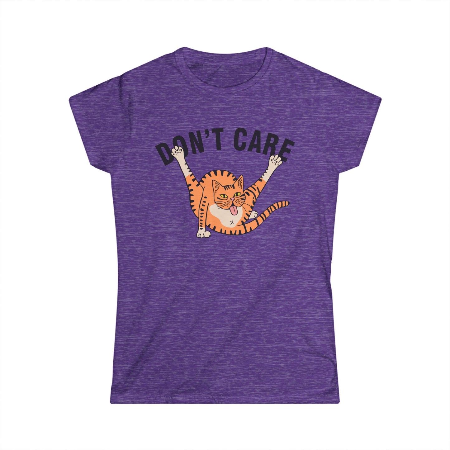 Don't Care Cat - Womans T