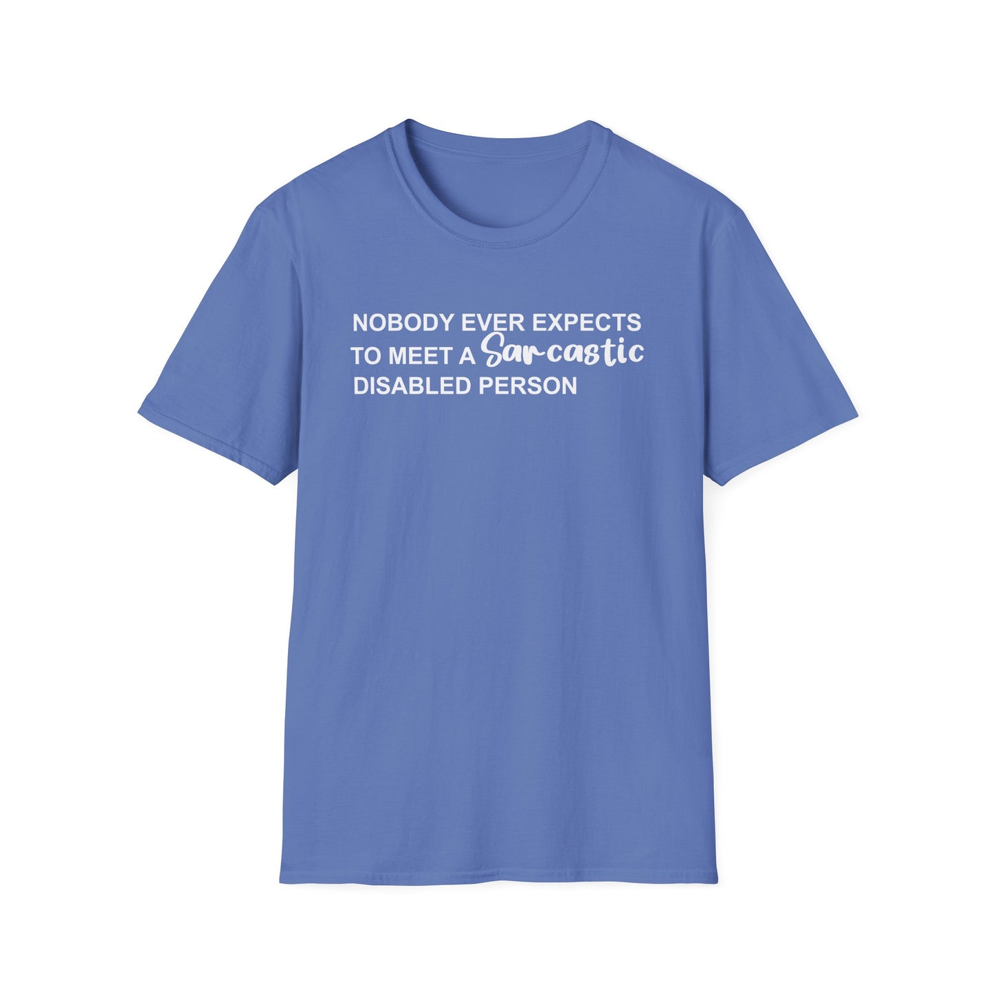 Disabled Sarcastic - White Design - Unisex T