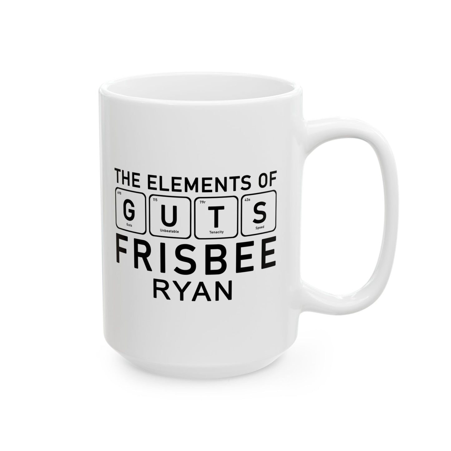 Mug - The Elements Of Guts Frisbee - Personalized
