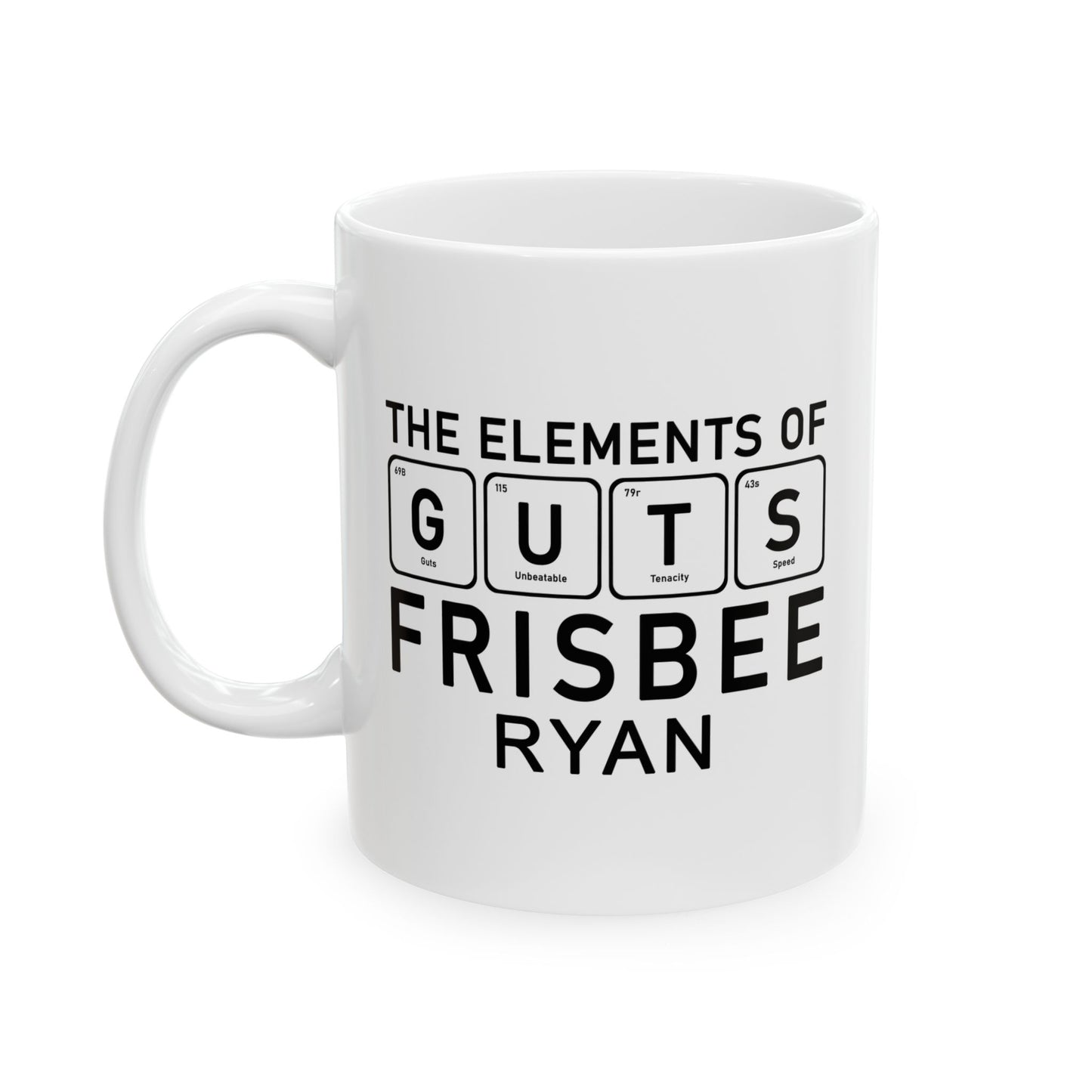 Mug - The Elements Of Guts Frisbee - Personalized