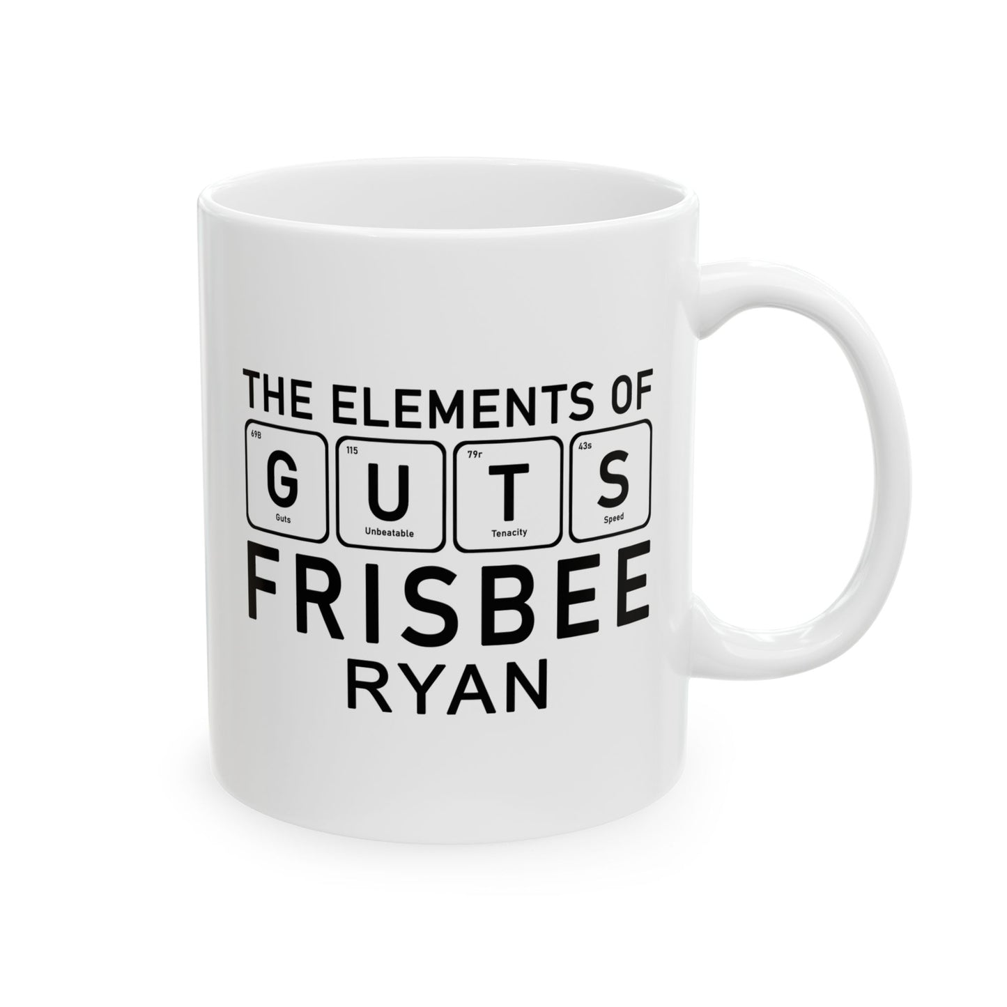 Mug - The Elements Of Guts Frisbee - Personalized