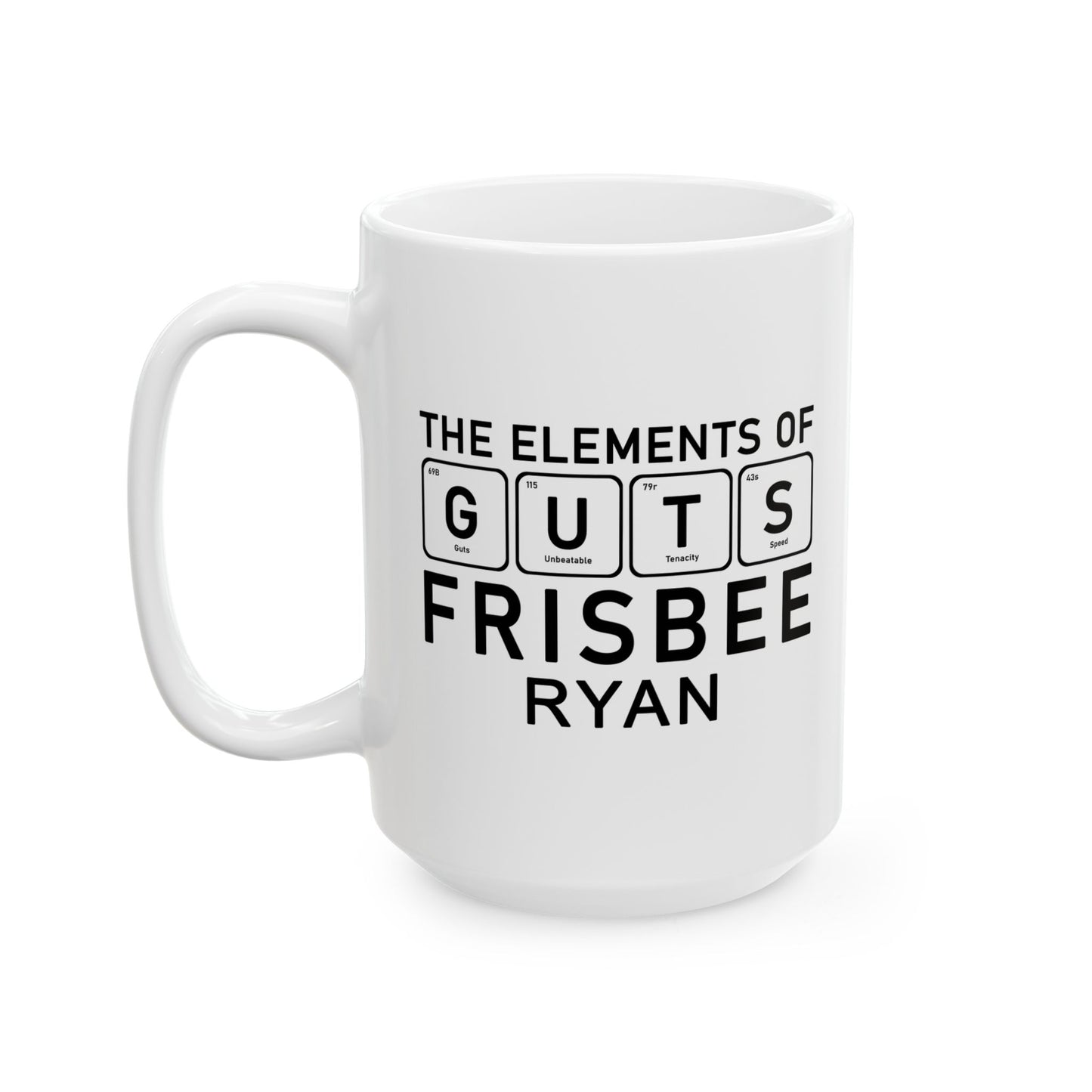 Mug - The Elements Of Guts Frisbee - Personalized