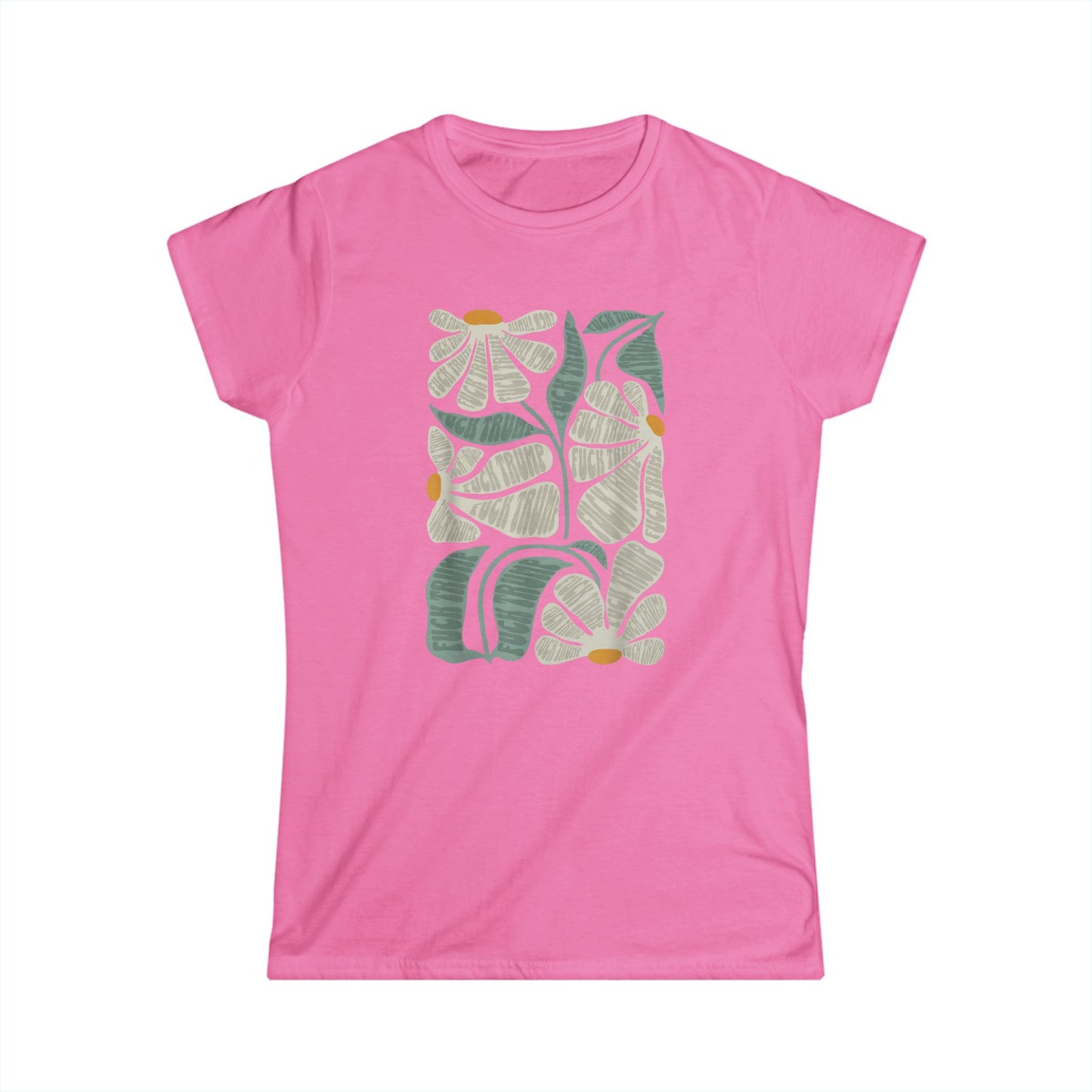 Hidden Anti Trump Flowers - Womans T