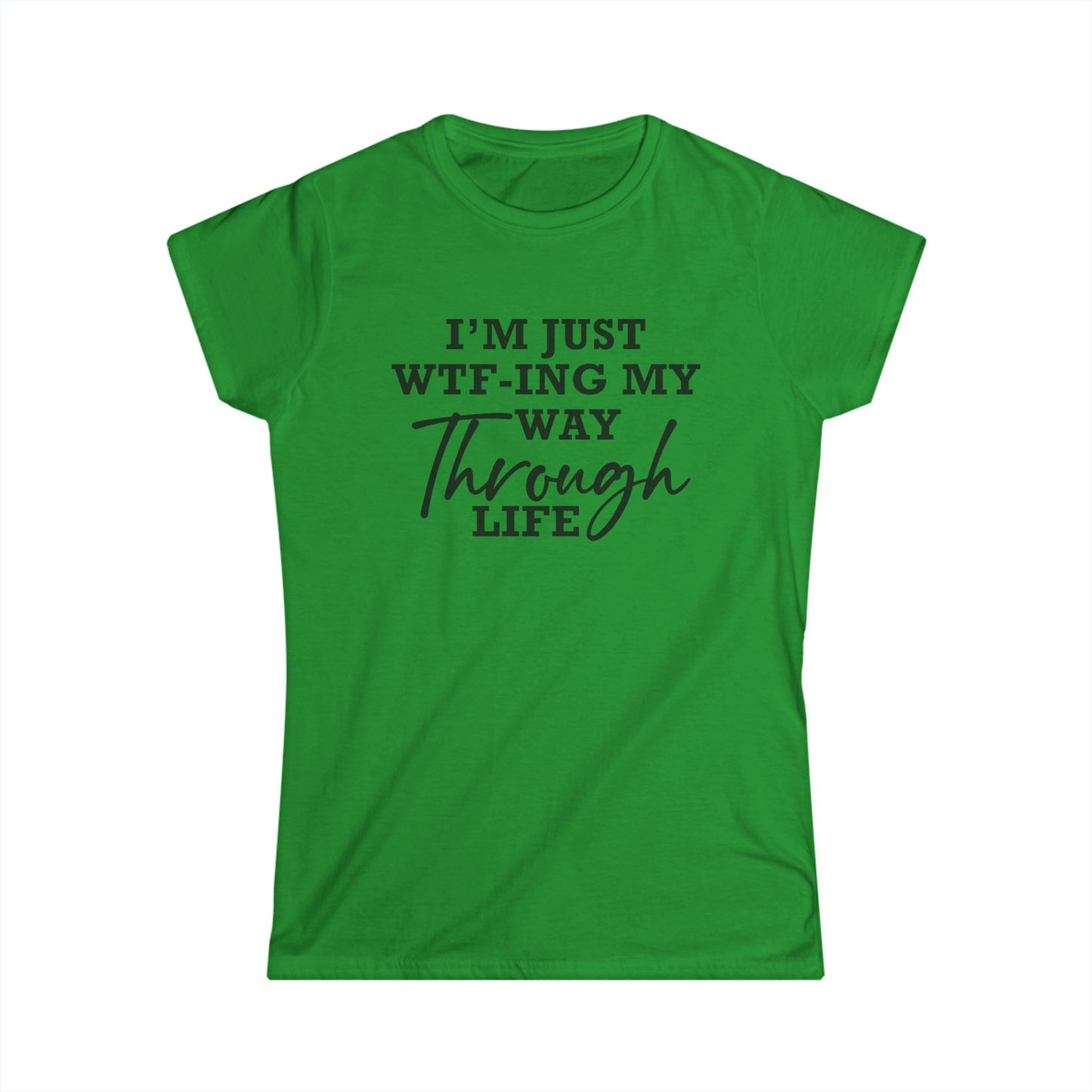 WTF Thru Life Black Design  - Womans T