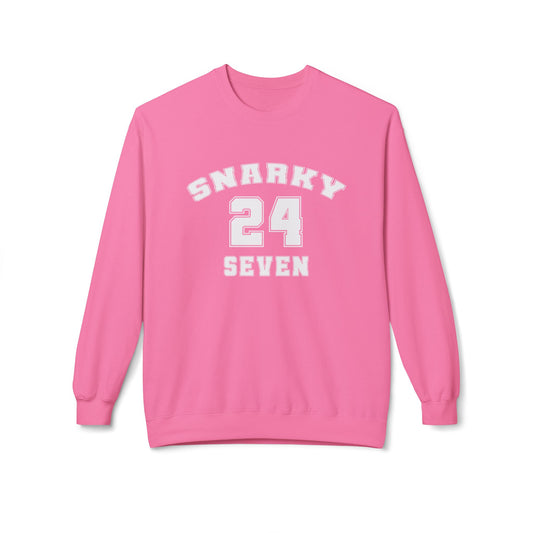 Snarky 24 Seven White Design - Sweatshirt