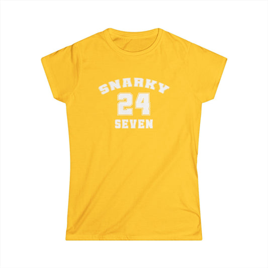 Snarky 24 Seven White Design - Womans T