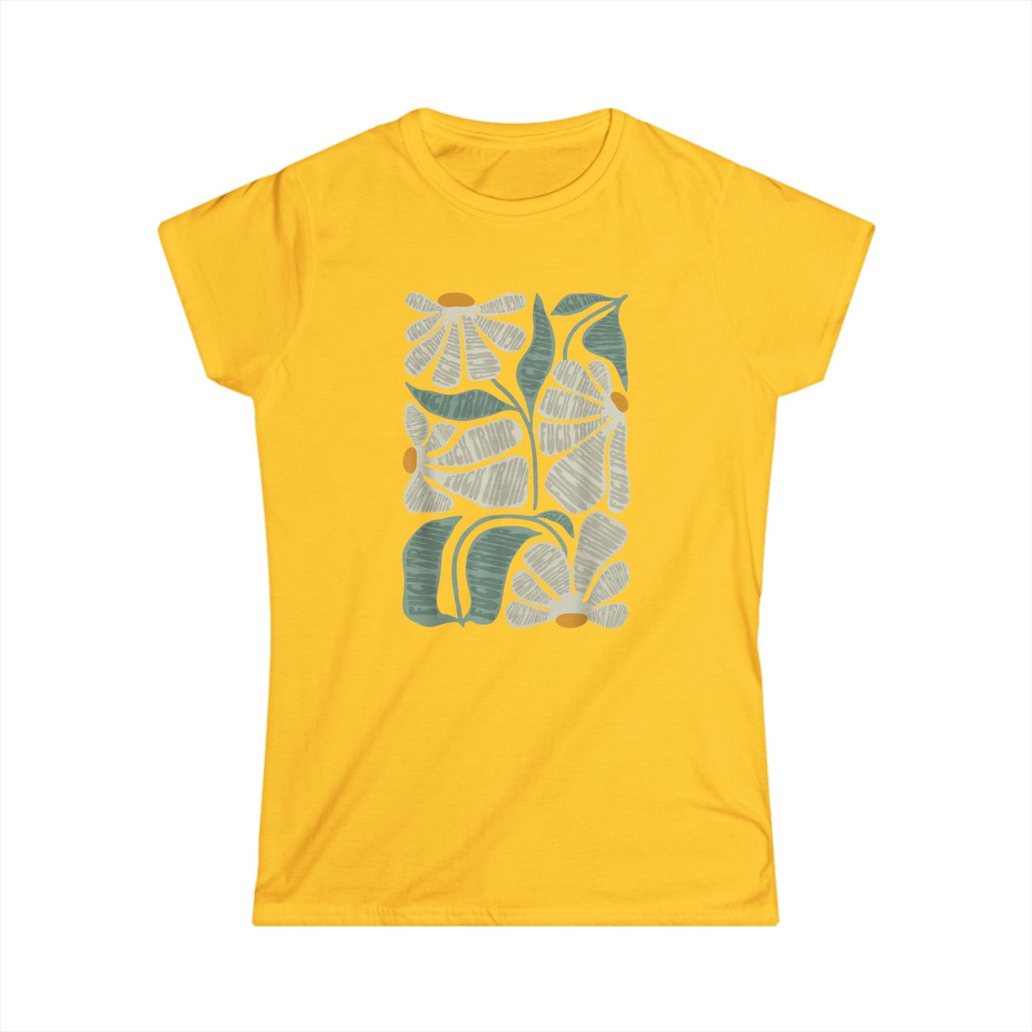Hidden Anti Trump Flowers - Womans T