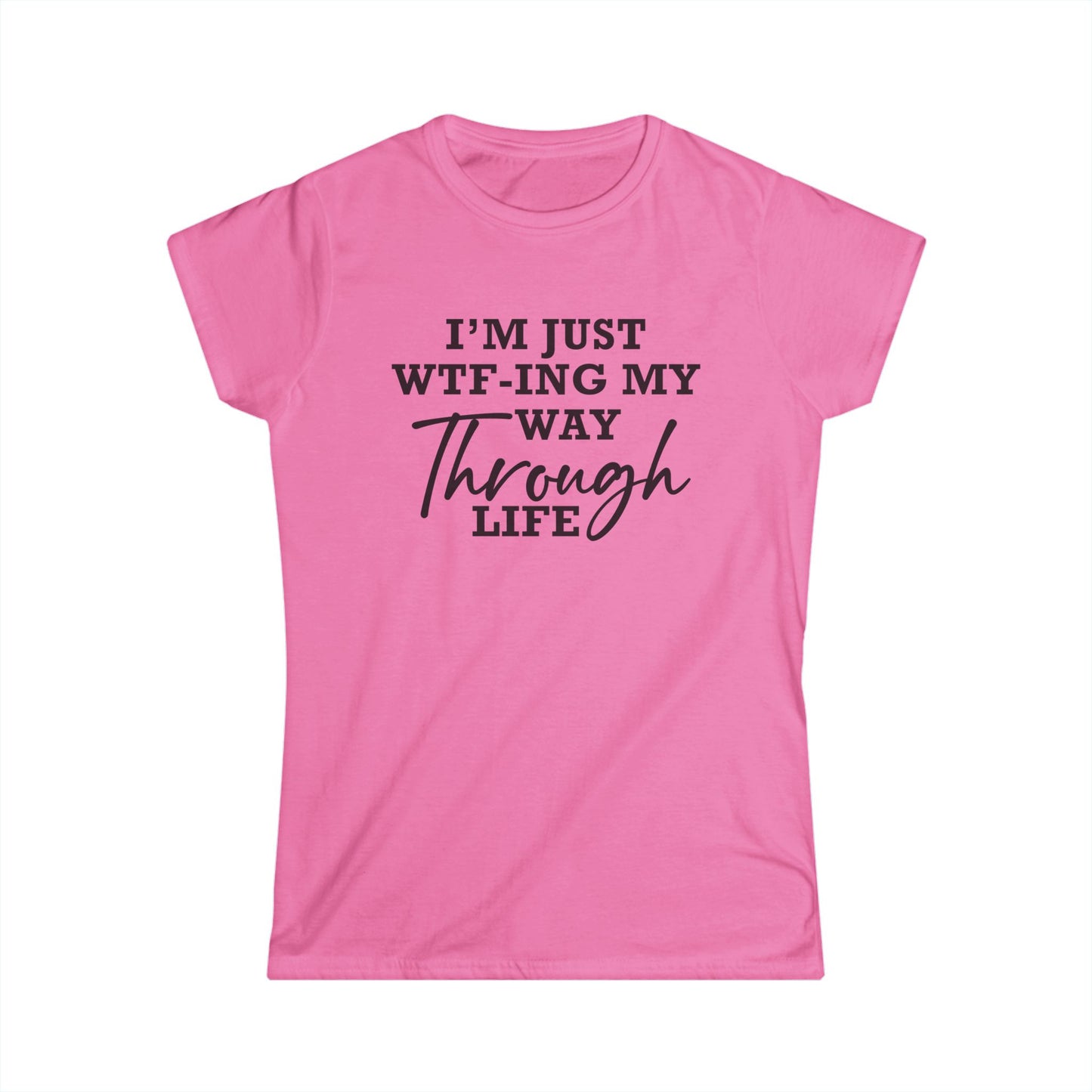 WTF Thru Life Black Design  - Womans T