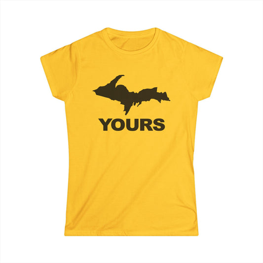 Michigan UP Yours Black Design- Womans T
